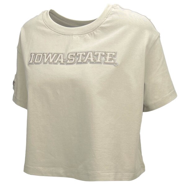Pro Standard Women's Iowa State Taupe Boxy T-shirt (was $40.00)